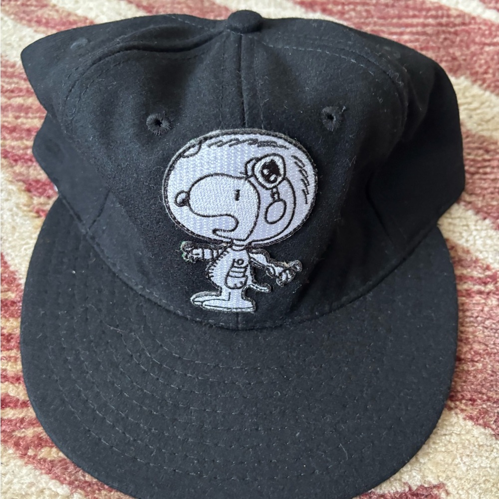 Snoopy Black Kids Cap